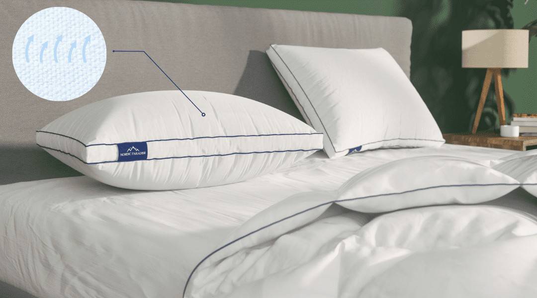 Breathable down pillow
