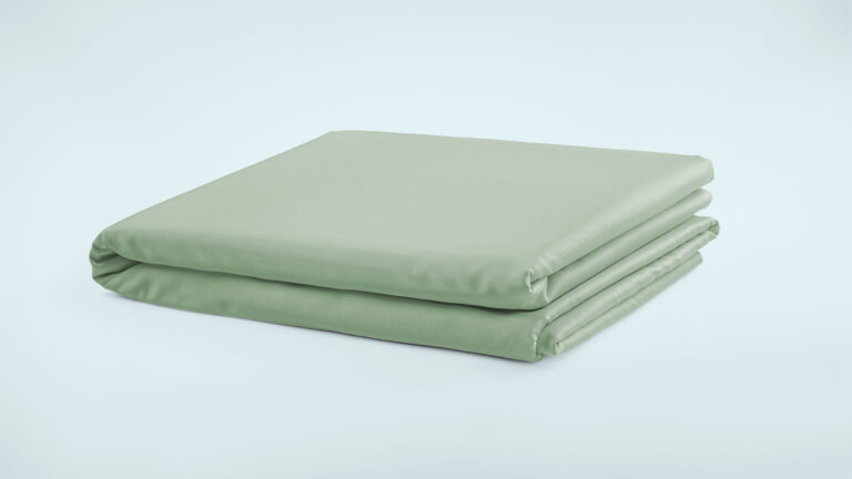 Folded light beige sheet