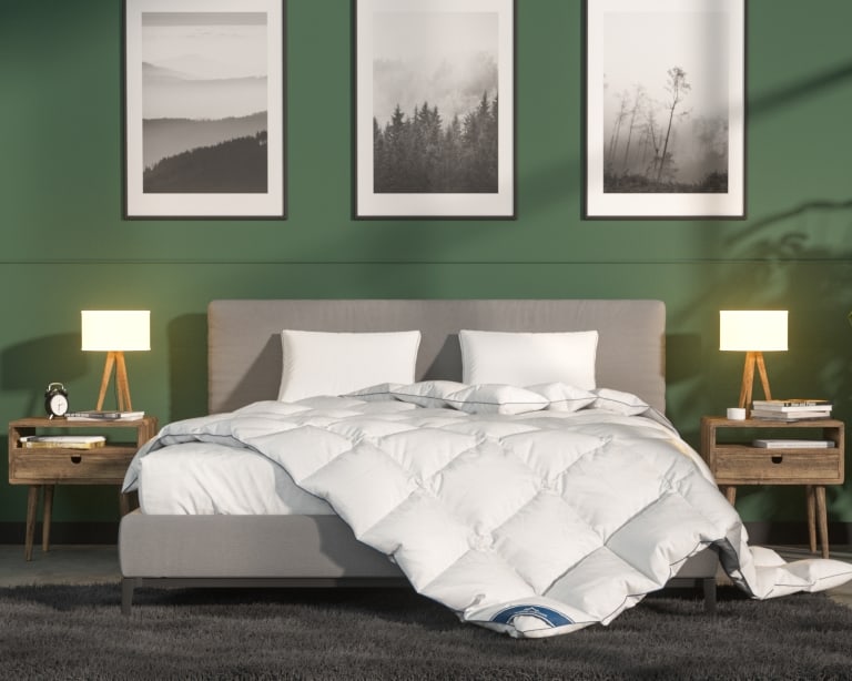 what is the lightest duvet filling